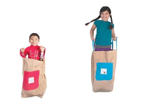 Cotton Canvas Jumping Sacks Set of Two Sacks by Pacific Play Tents