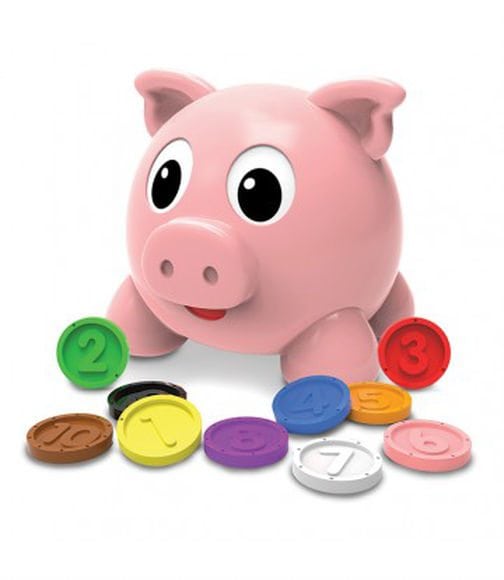 Learn With Me - Numbers & Colors Pig E Bank by The Learning Journey International