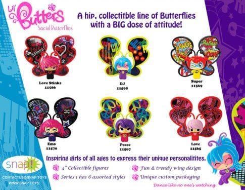 Lil' Butters Social Butterflies by Snap Toys
