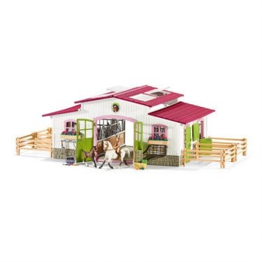 Riding Center with Rider, Horses and Accessories by Schleich USA Inc.