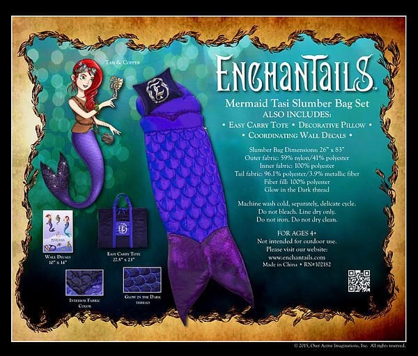 Enchantails Mermaid Glow in the Dark Sleeping Bag