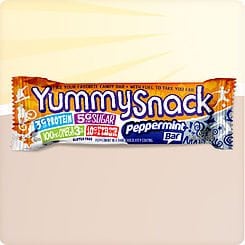 Yummy Snack Peppermint Candy Bar by YummyHealth LLC