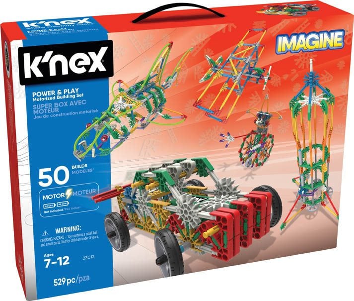 K'NEX Imagine Set Motorizzato | 529 Pezzi Per Costruire 50 Modelli | Gioco Educativo STEM Per Bambini 7+