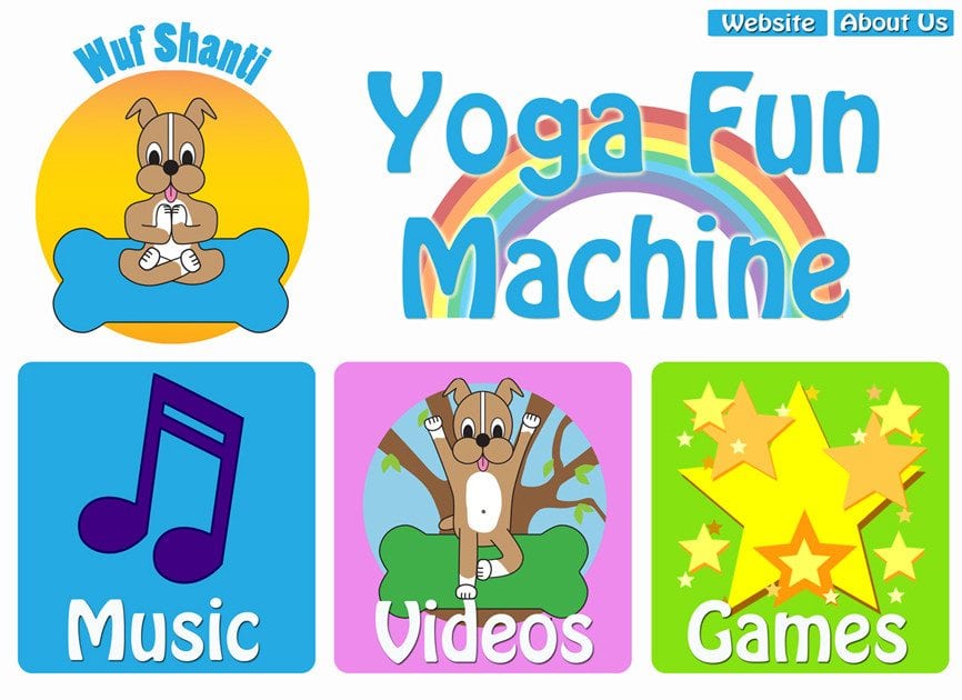 Wuf Shanti's Yoga Fun Machine Mindful Mobile App