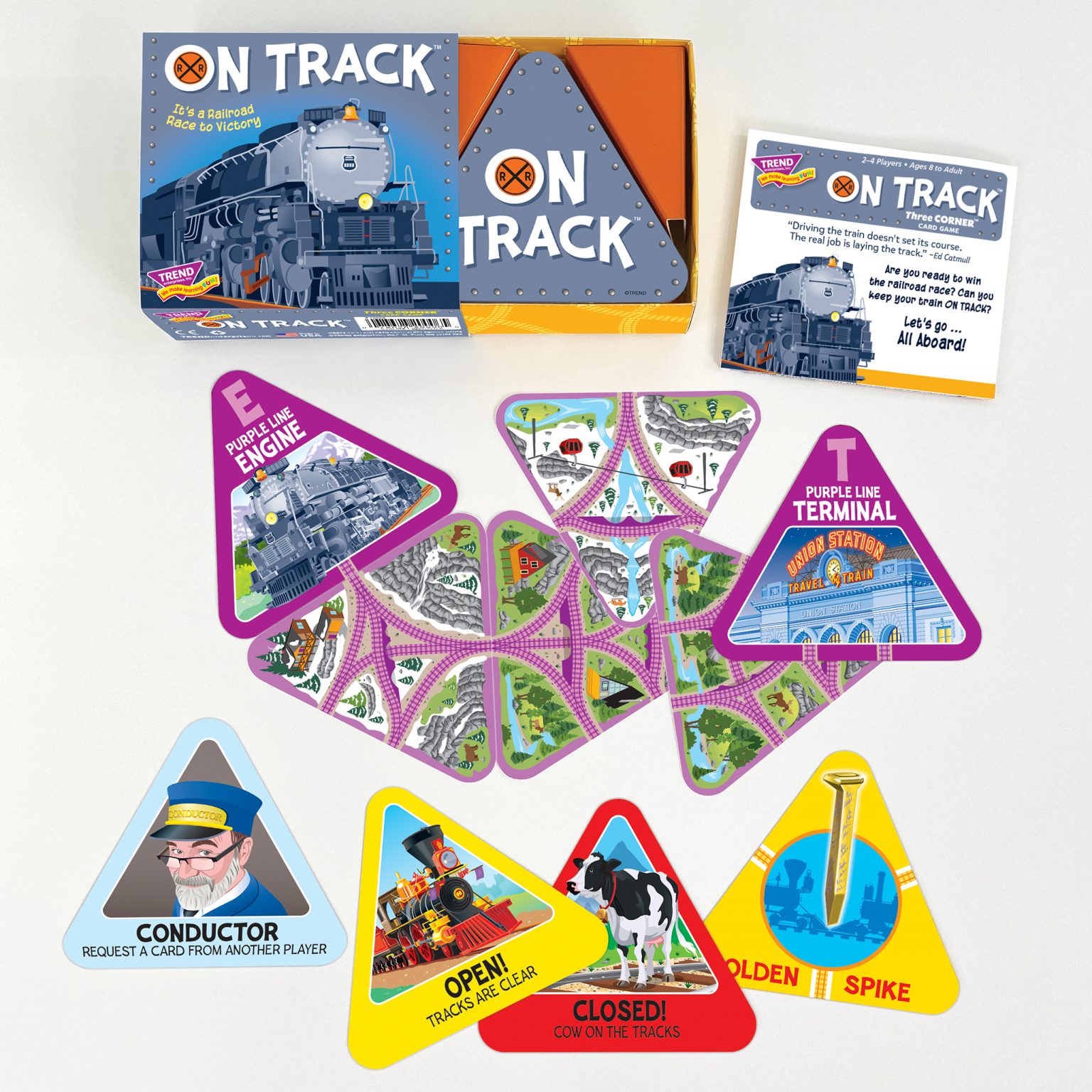 ON TRACK™ Three Corner™ Card Game Best Games NAPPA Awards