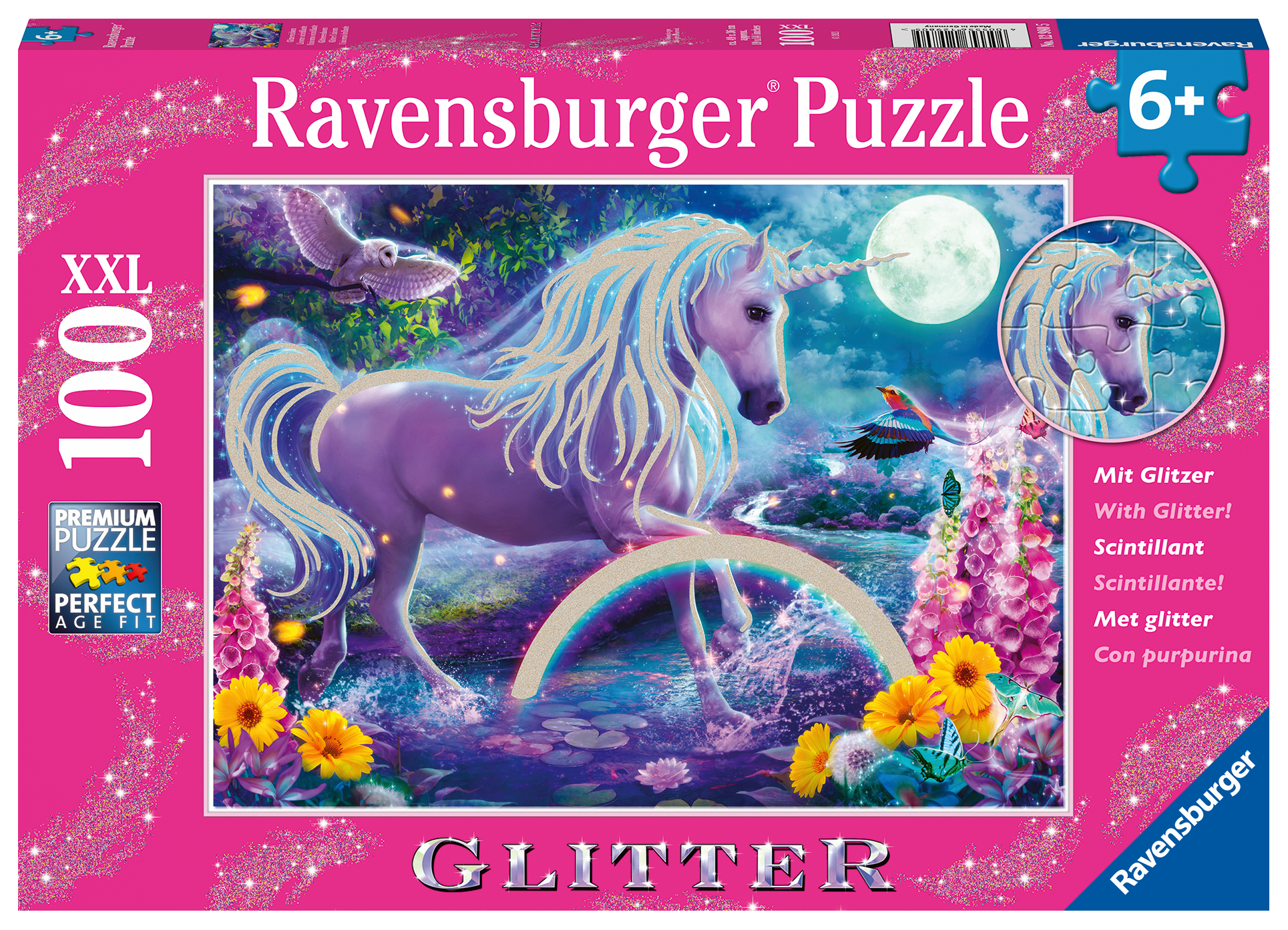Glitter Unicorn 100-piece Puzzle