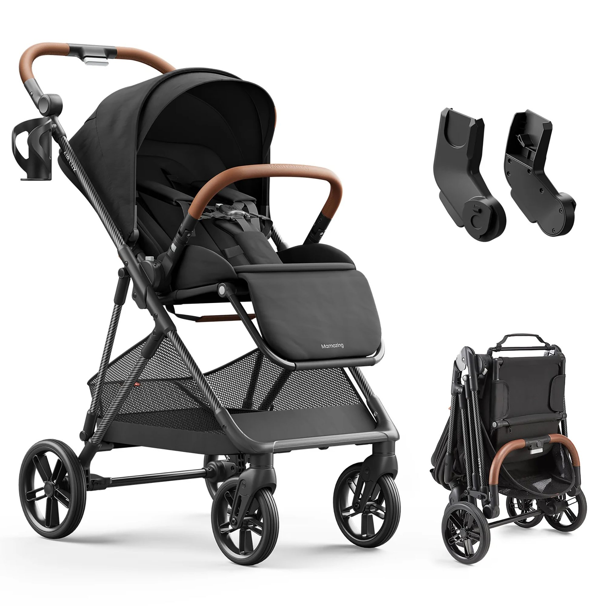 cybex strollers Cybex Mios 3 Stroller Sepia Black/Chrome Black