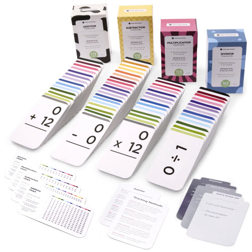681 Math Flash Cards Bundle Pack – Addition, Subtraction, Multiplication and Division