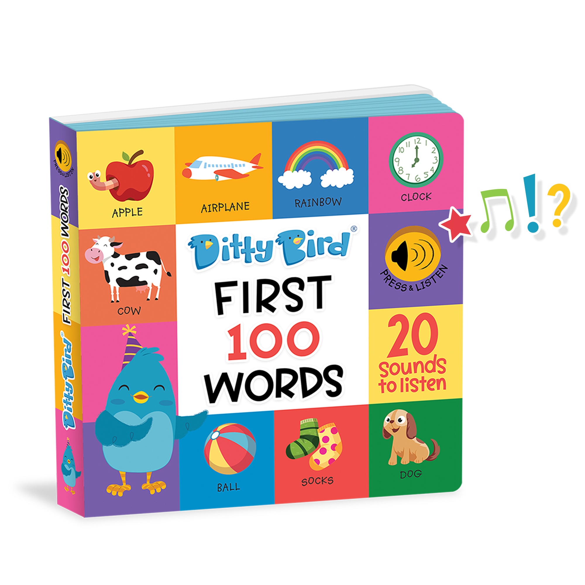 Ditty Bird First 100 Words Interactive Book