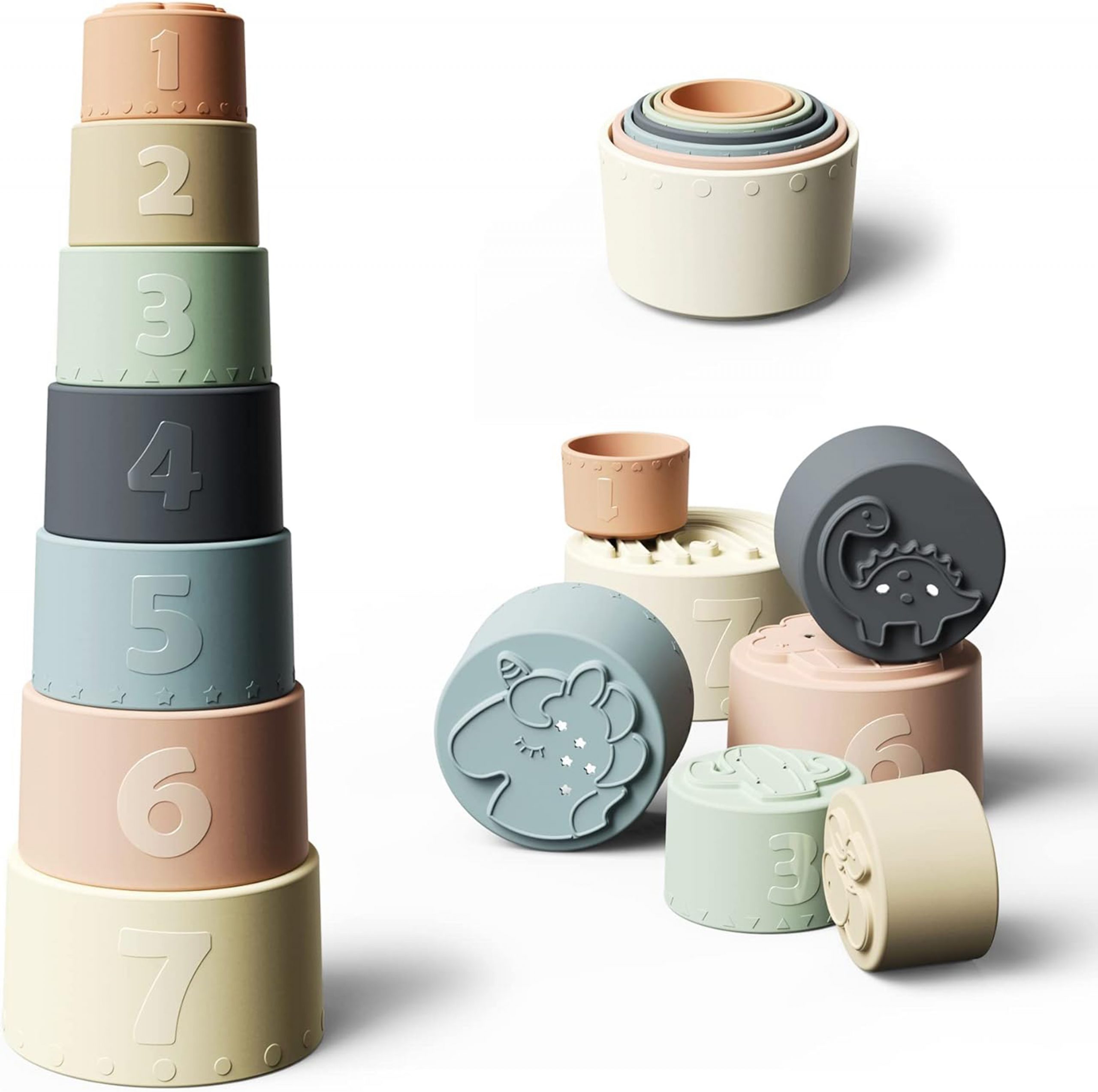 Silicone Stacking Cups