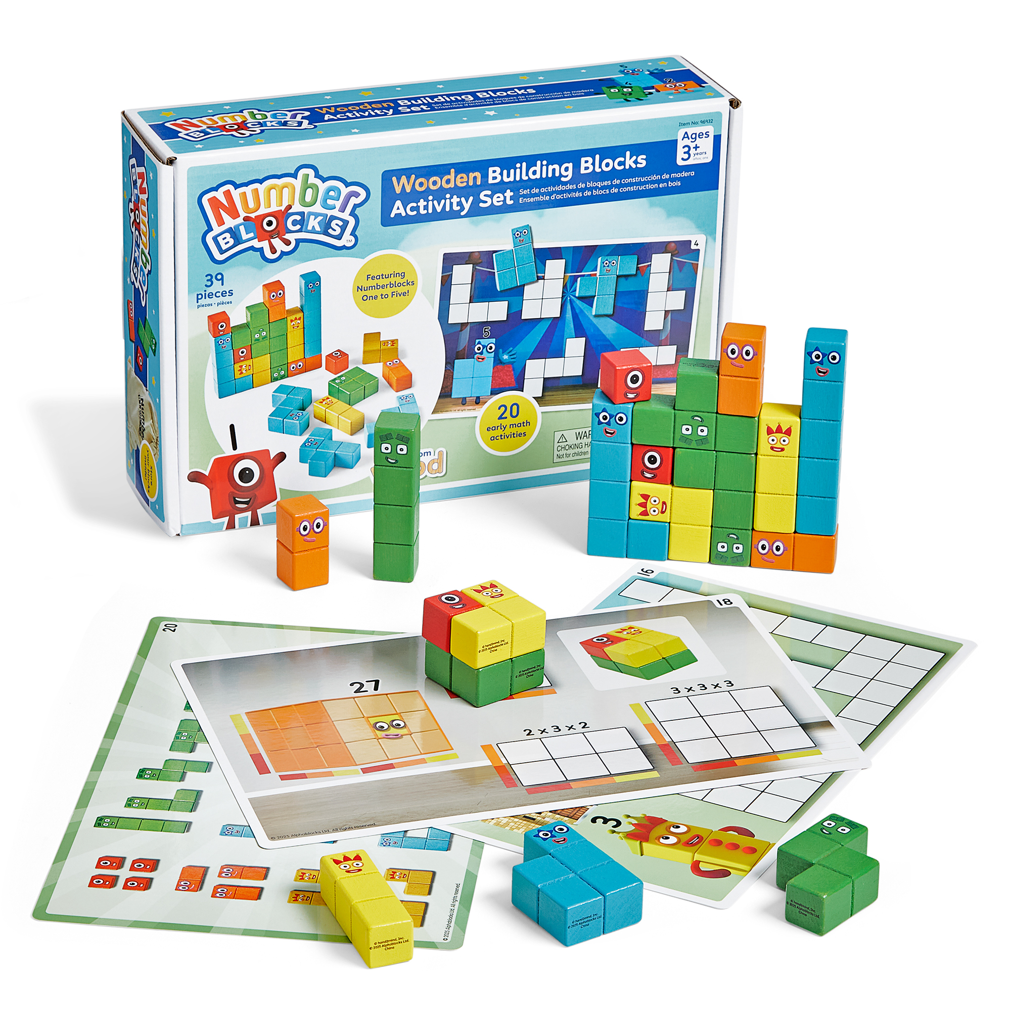 Numerblocks® Wooden Building Blocks Activity Set