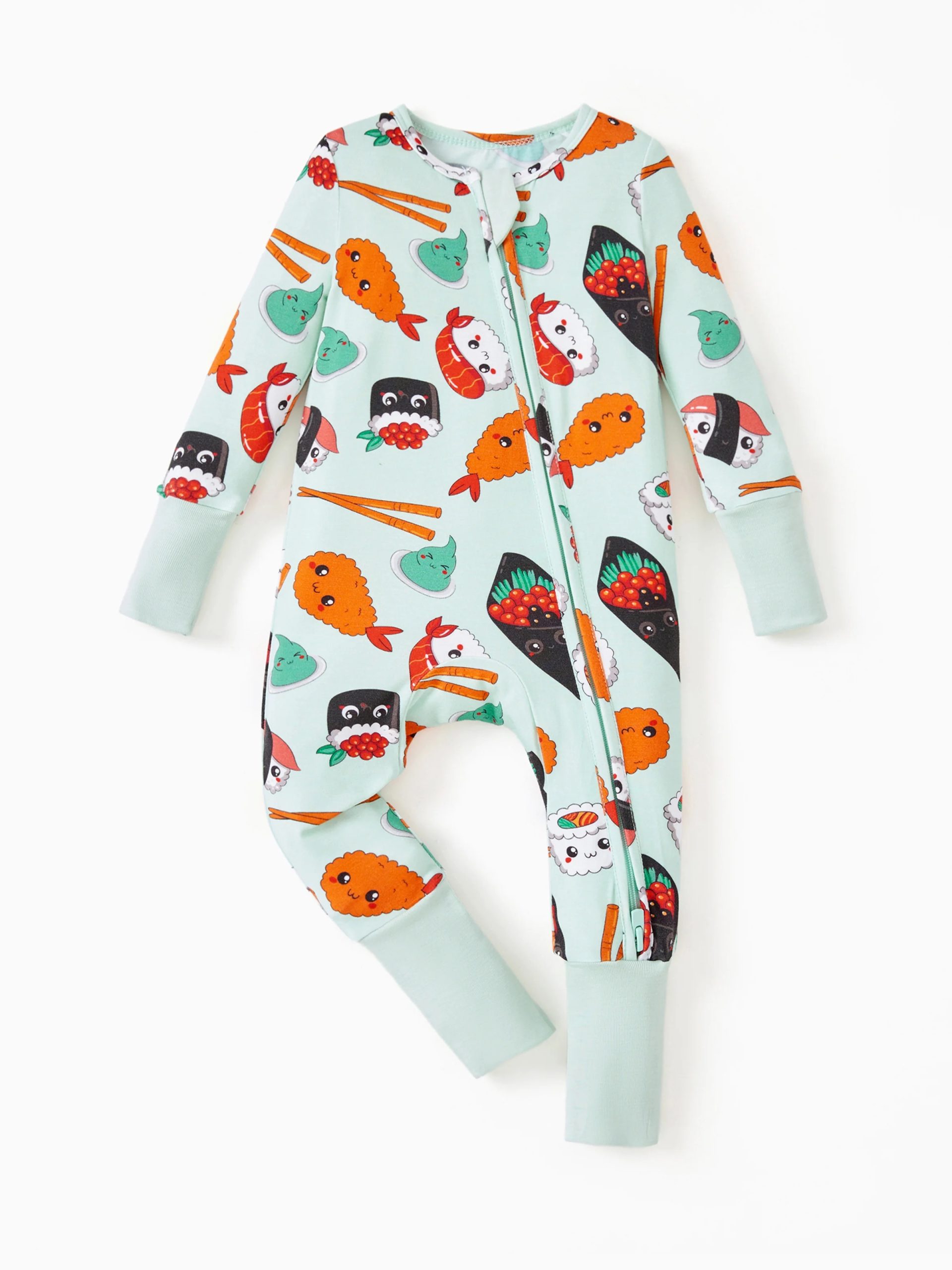 Kids / Baby Bamboo Pajamas With Childlike Print (Snug-Fitting)