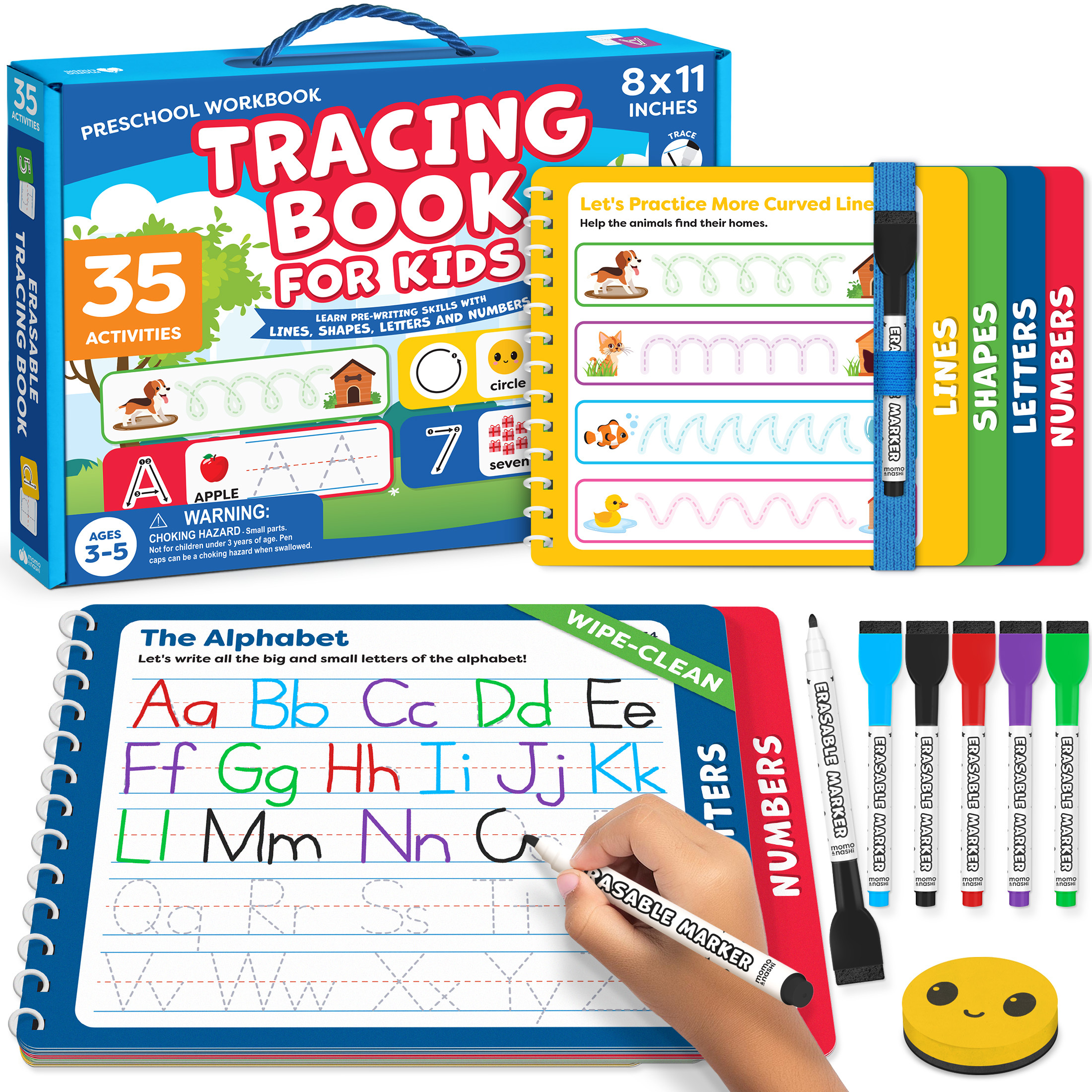 Tracing Book for Kids Ages 3-5